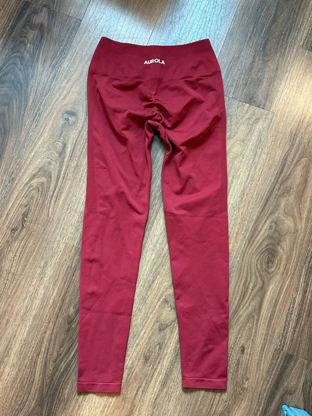 Aurola Women's Burgundy High-Waist Leggings